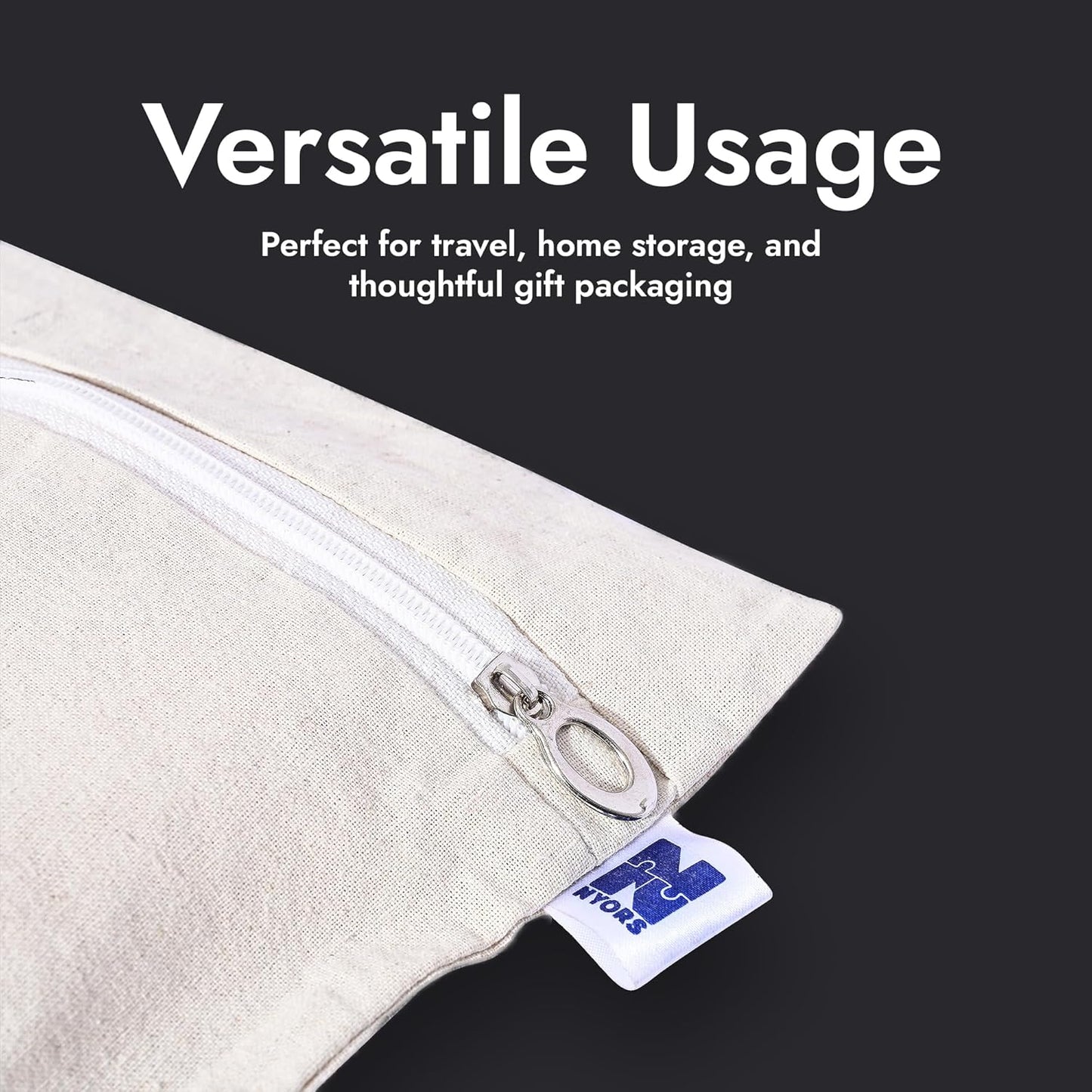 Cotton Saree Cover with Durable Mesh Window & Zipper Closure