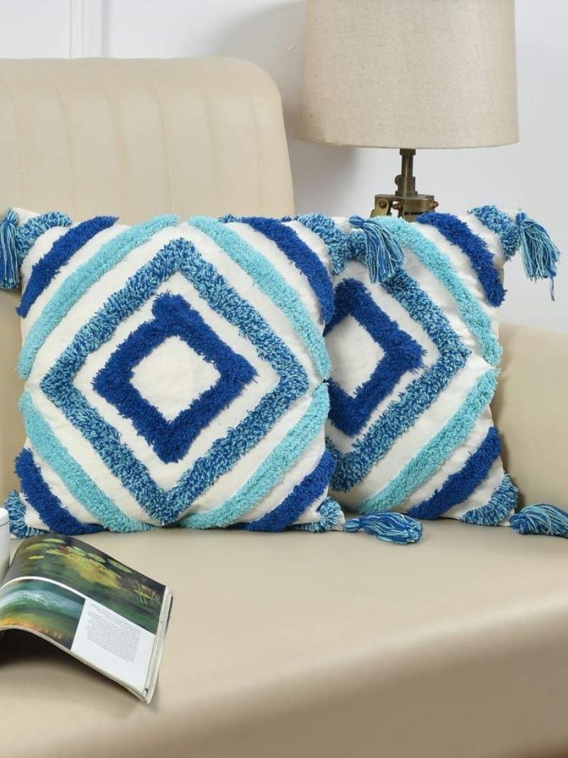 SereniCot™ Cushion Cover Duo – Breathable Cotton Comfort for Cozy Corners