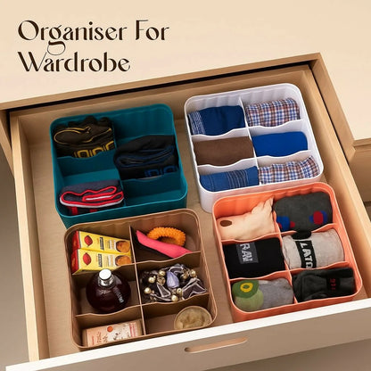ClosetCube™ 6-Slot Fabric Organiser (4 Pcs)