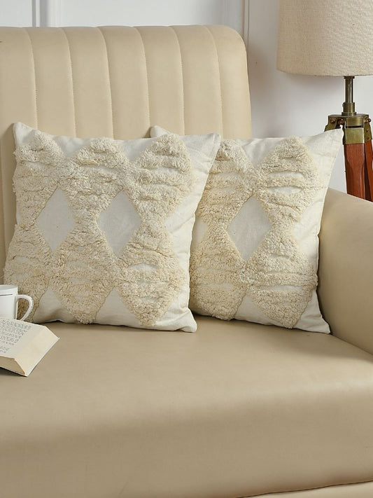 SnugThread™ 16x16 Cotton Cushion Cover Duo – Crafted for Cozy Corners