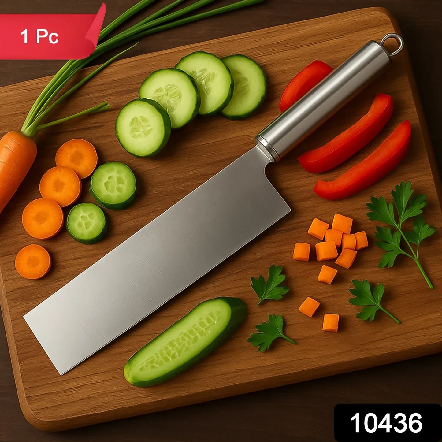 HuushHome Precision-Prep Stainless Steel Cleaver Pro Knife