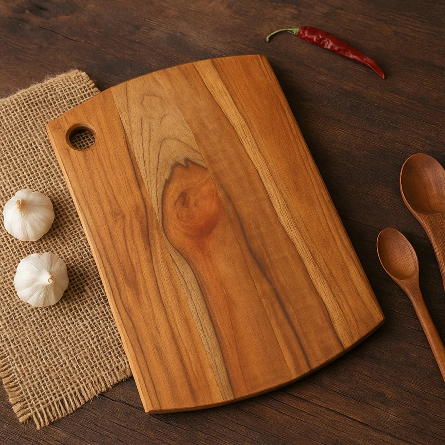 HuushHome TeakWood Chopping Board Pro