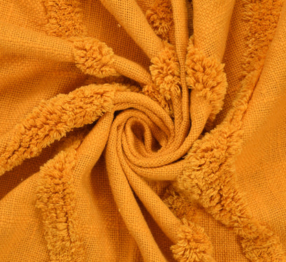 CozyWeave™ Sunshine WaffleKnit Tassel Throw Blanket