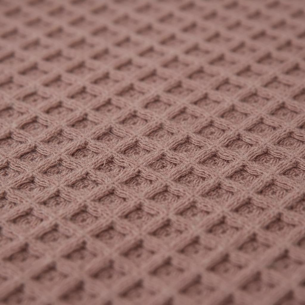 CozyWeave™ Lavender WaffleKnit Tassel Throw Blanket