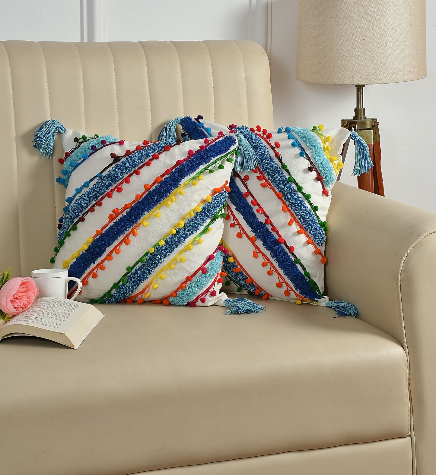 LoungeLux™ 16″×16″ Cushion Cover Pair