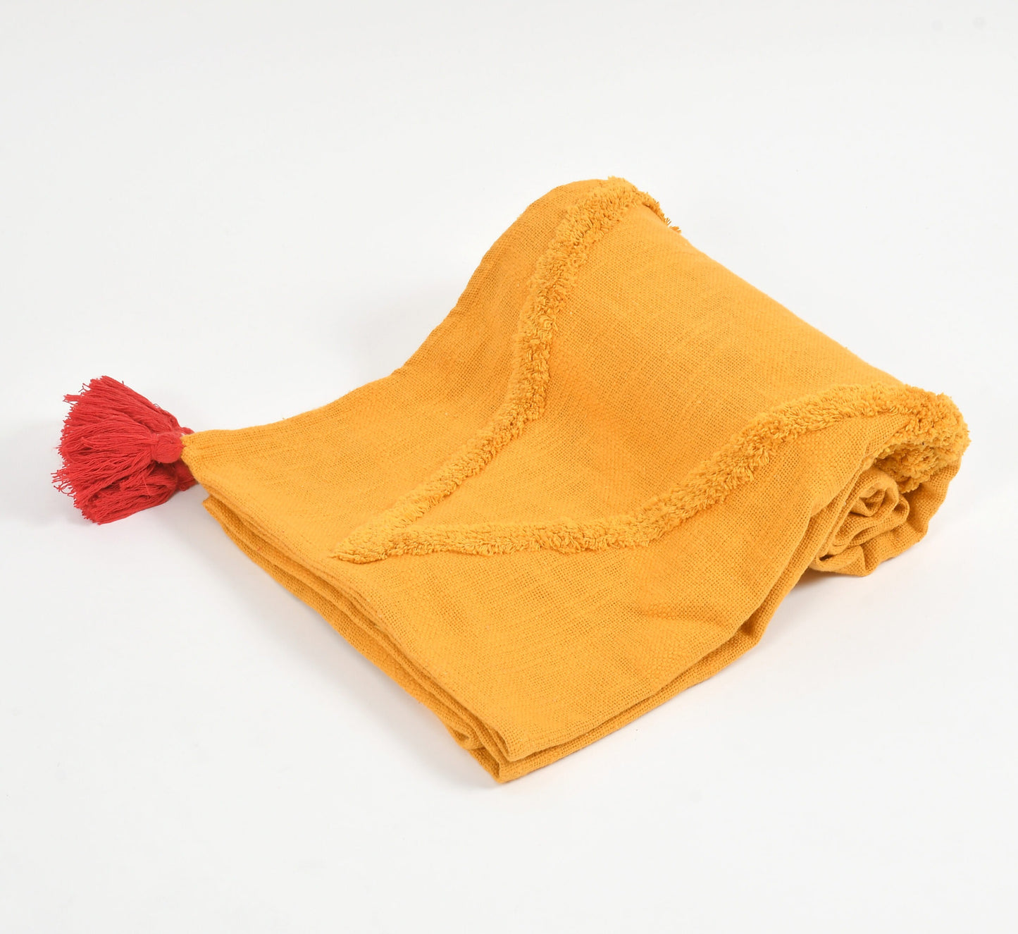 CozyWeave™ GoodMorning WaffleKnit Tassel Throw Blanket