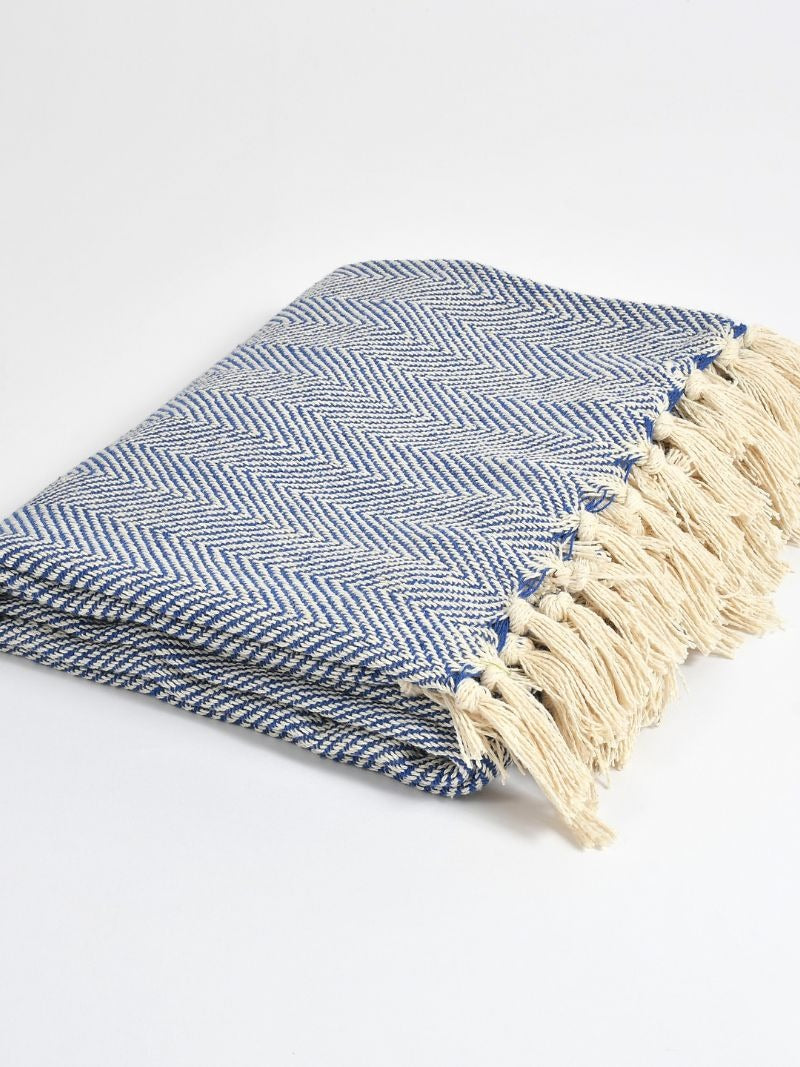 CozyWeave™ Nautica WaffleKnit Tassel Throw Blanket