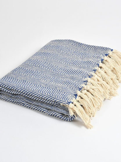 CozyWeave™ Nautica WaffleKnit Tassel Throw Blanket