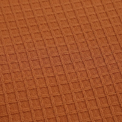 CozyWeave™ Rust WaffleKnit Tassel Throw Blanket