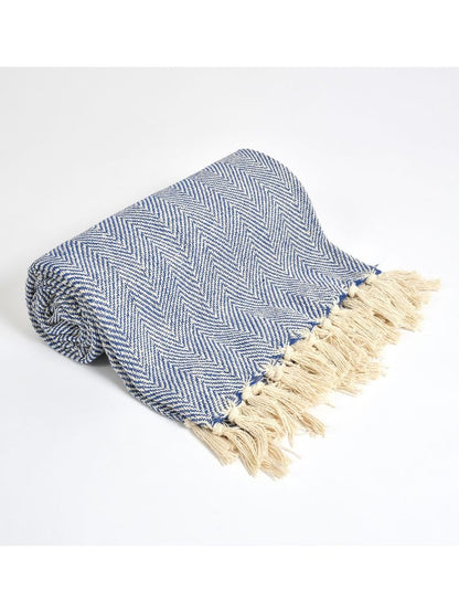 CozyWeave™ Nautica WaffleKnit Tassel Throw Blanket